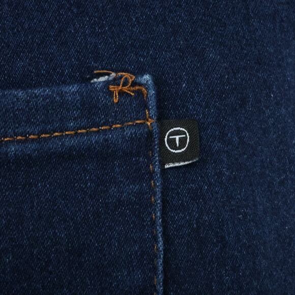 Tahari Jeans Plus Size 20W Dark Blue Stretch Cotton Denim High Rise Skinny - Picture 12 of 14